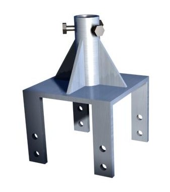 Laschenbefestigung am Firstbalken U Form