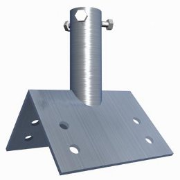 Laschenbefestigung am Firstbalken V Form